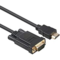 BENFEI Cable HDMI a VGA- Chapado en Oro Macho a Macho para Ordenador- portátil- PC- Monitor- proyector- HDTV- Chromebook…